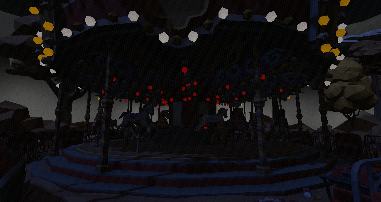 Dark carousel scene from PULSE//DEADLINE